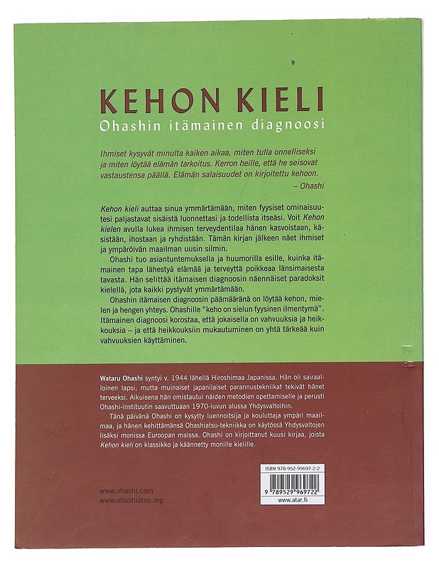 Kehon kieli / Ohashin itämainen diagnoosi - Ohashi, Wataru - Tietokirjat ja oppaat - 10105622883 - 1