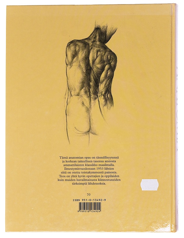 Anatomia : opas taiteilijalle - Barcsay, Jenö - Taide- ja kulttuurikirjat - 10105622905 - 1