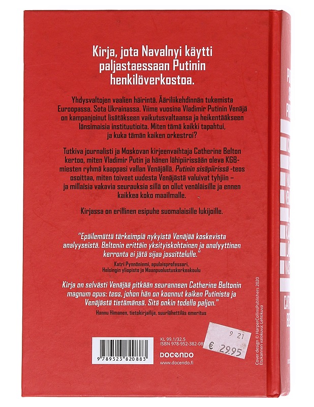 Putinin sisäpiirissä - Belton, Catherine - Elämäkerrat ja muistelmat - 10105622945 - 1
