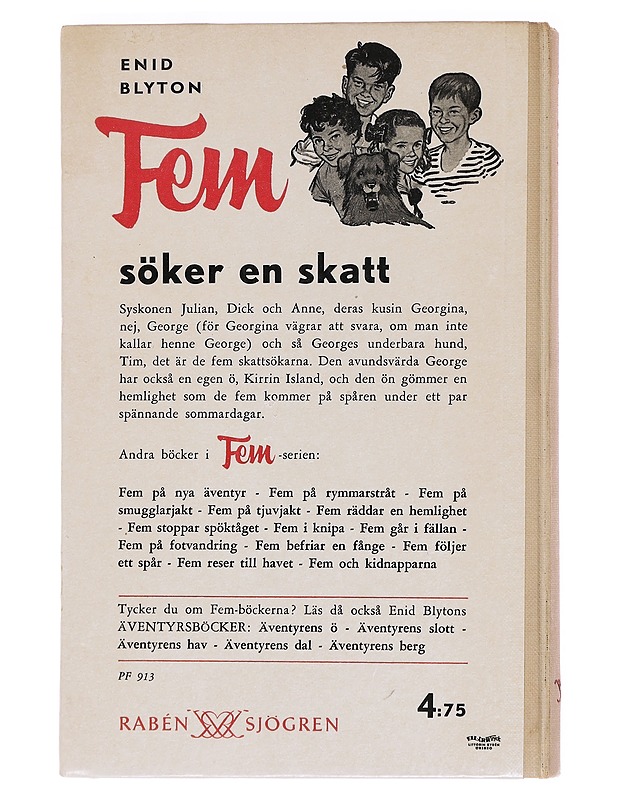 Fem söker skatt - Enid Blyton - Lastenkirjat - 10105622950 - 1