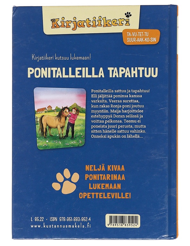 Ponitalleilla tapahtuu - Angermayer, Karen Christine - Lastenkirjat - 10105623097 - 1
