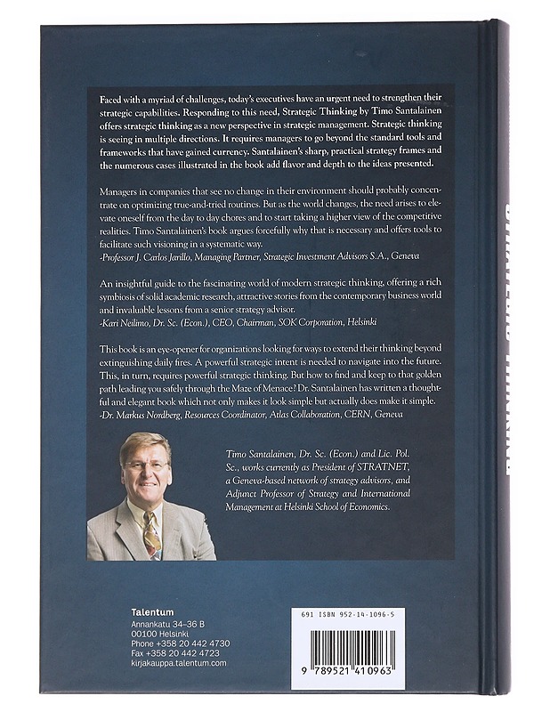 Strategic thinking - Santalainen, Timo - Tietokirjat - 10105623182 - 1