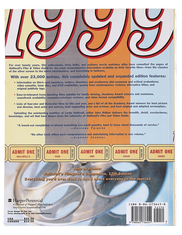 Hallwell's Film Et Video Guide - John Walker - Tietokirjat ja oppaat - 10105623211 - 1