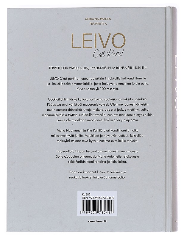 Leivo : c'est parti! : coctailtuotteet juhliin : suolaiset ja makeat - Naumanen, Merja - Ruokakirjat - 10105623220 - 1