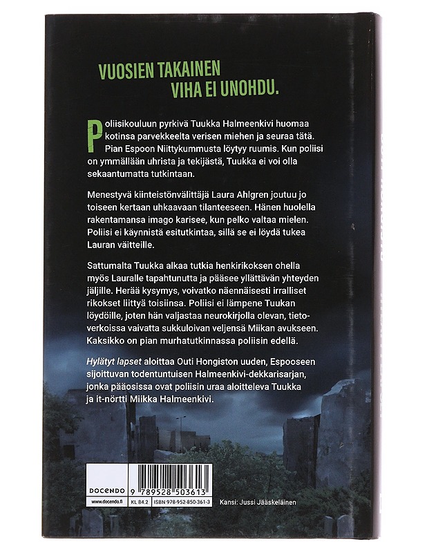 Hylätyt lapset / rikosromaani - Outi Hongisto - Kirja lahjaksi - 10105623255 - 1