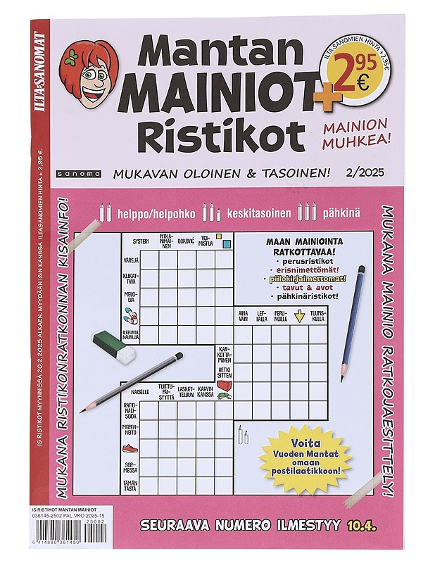 Mantan mainiot ristikot, 2/2025 - Lehdet - 10105623275 - 0