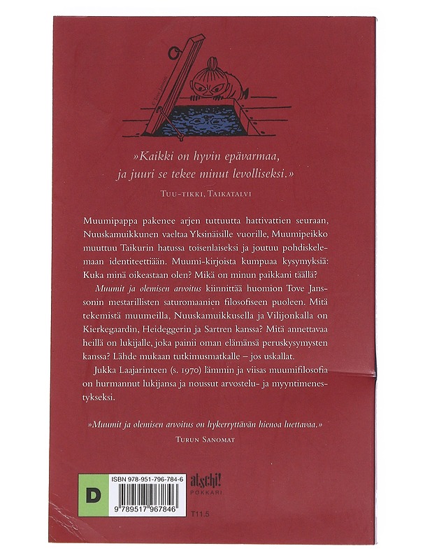 Muumit ja olemisen arvoitus - Laajarinne, Jukka - Tietokirjat - 10105623312 - 1