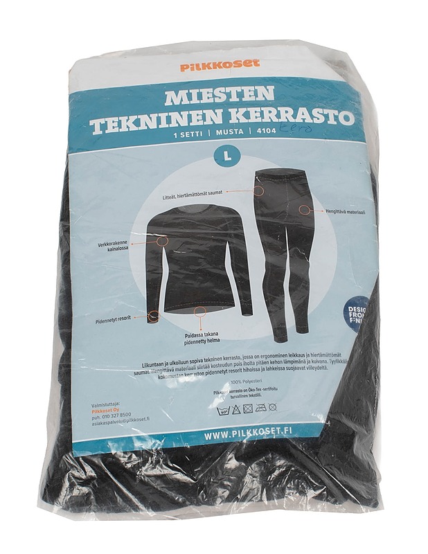 PILKKOSET Miesten Tekninen Kerrasto setti, L - Asusteet - 10105623335 - 0