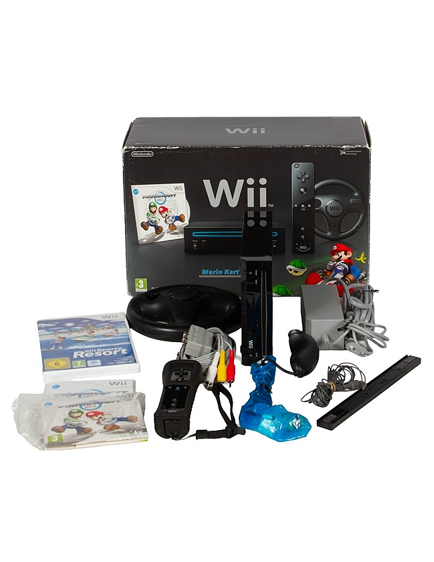 NINTENDO Wii, Mario Kart Wii Pack PAL -pelikonsoli - Viihde-elektroniikka - 10105623411 - 0