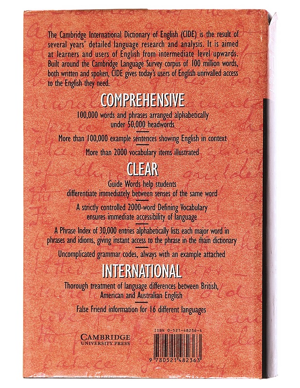 Cambridge international dictionary of english - Tietokirjat ja oppaat - 10105623543 - 1