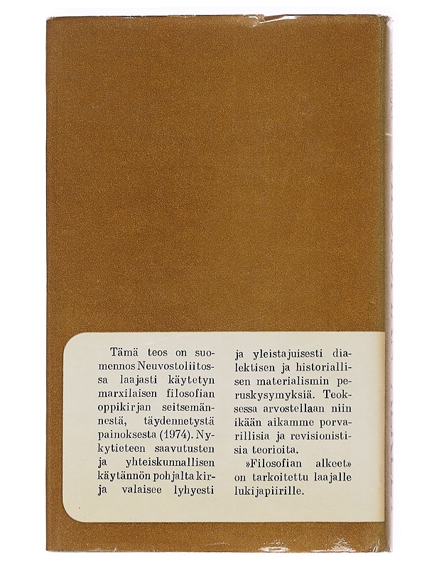 Filosofian Alkeet - Viktor Alanasjev - Tietokirjat ja oppaat - 10105623628 - 1