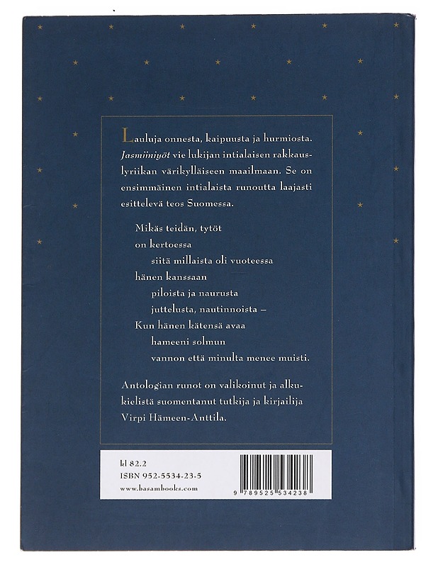 Jasmiiniyöt - Hämeen-Anttila, Virpi - Romaanit ja novellit - 10105623633 - 1