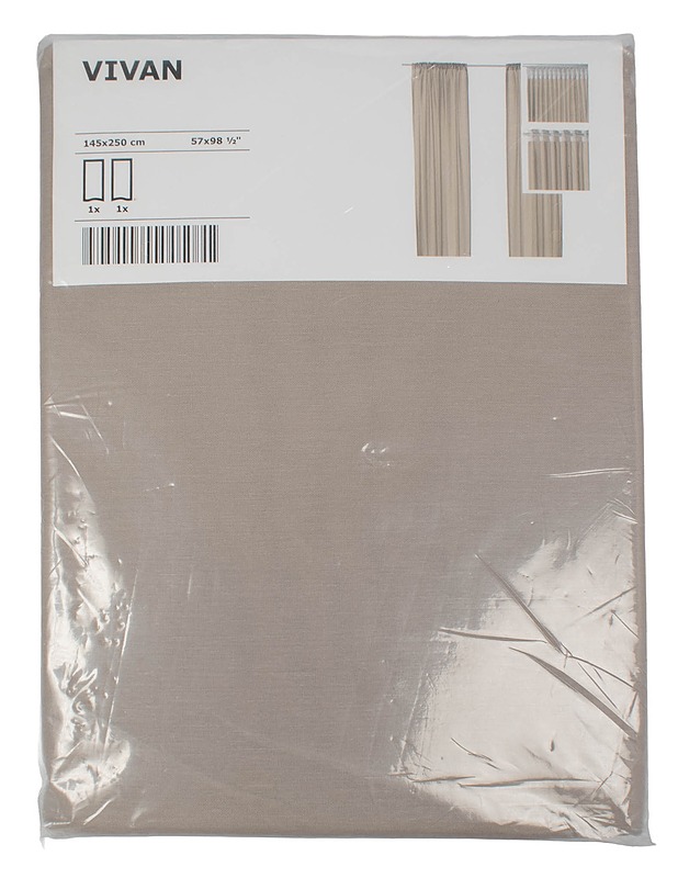 IKEA Vivan verhot, 145x250 cm, 2 kpl - Verhot ja kapat - 10105623695 - 0