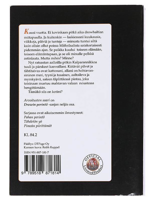 Arvoitusten saari - Salvatore, R. A. - Fantasia- ja scifi - 10105623739 - 1