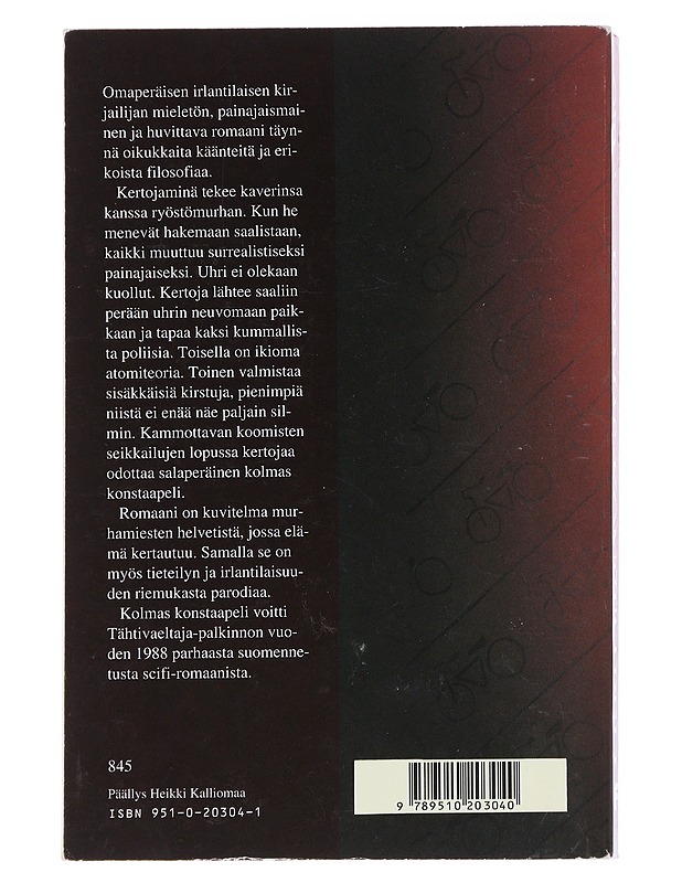 Kolmas konstaapeli - O'Brien, Flann - Fantasia- ja scifi - 10105623743 - 1