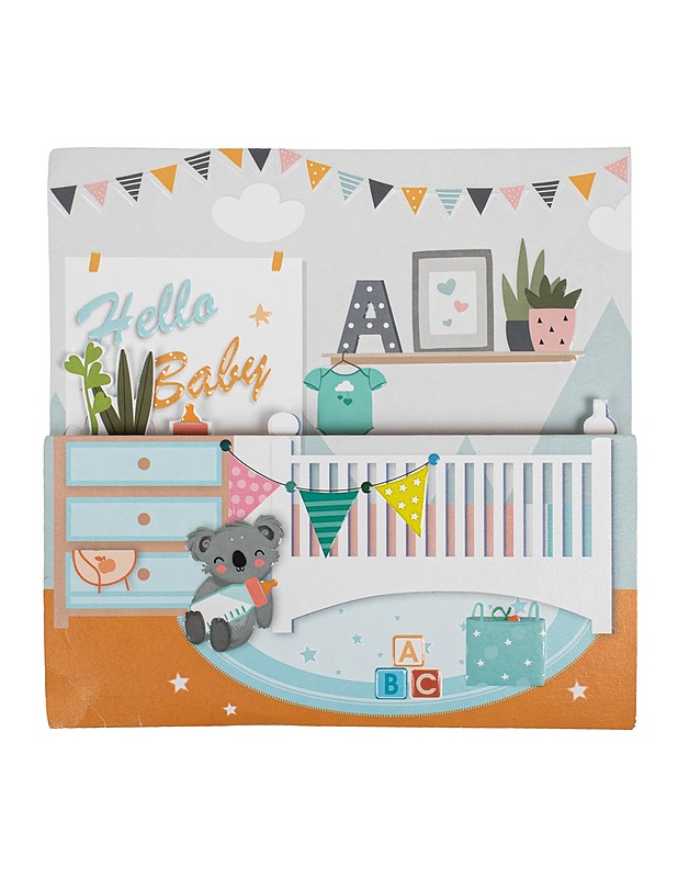 PICTURA Hello baby onnittelukortti - Askartelu - 10105623764 - 0