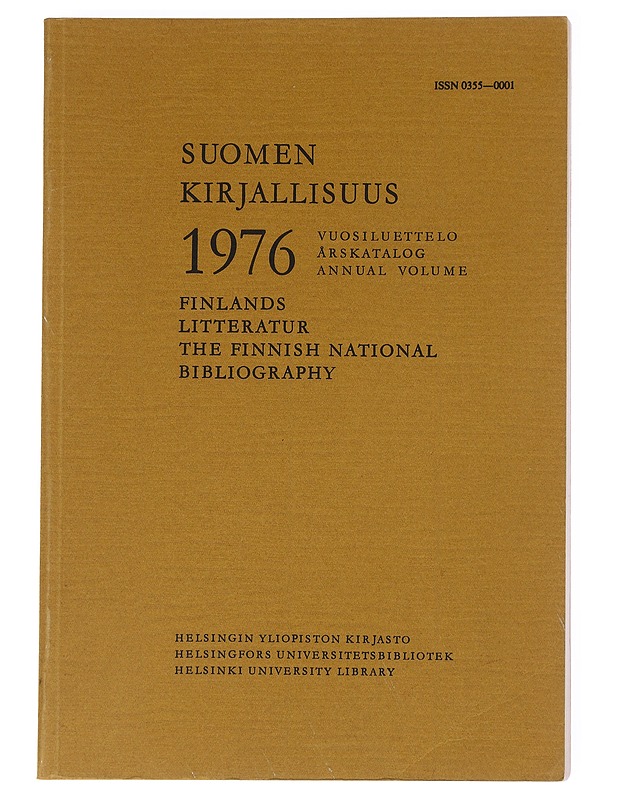 Suomen kirjallisuus 1976: Vuosiluettelo - Helsingin yliopiston kirjasto - Tietokirjat ja oppaat - 10105623797 - 0