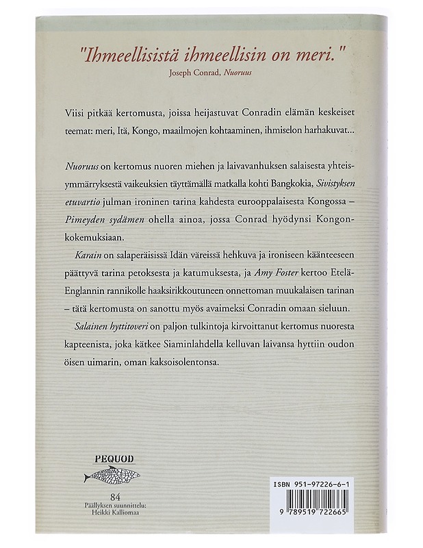 Nuoruus ja muita kertomuksia - Conrad, Joseph - Romaanit ja novellit - 10105623831 - 1
