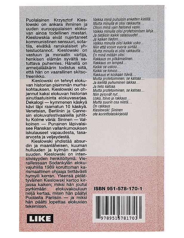 Kieslowski on Kieslowski - Danusia Stok - Elämäkerrat ja muistelmat - 10105623845 - 1