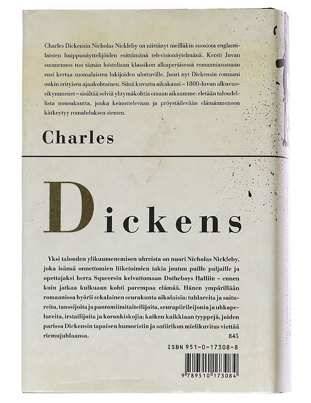 Nicholas Nicklebyn elämä ja seikkailut - Dickens, Charles - Elämäkerrat ja muistelmat - 10105623862 - 1