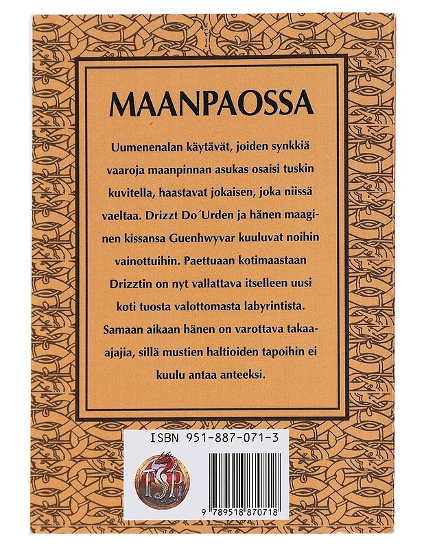 Musta haltia -trilogia / Osa 2 Maanpaossa - Salvatore, R. A. - Fantasia- ja scifi - 10105623872 - 1