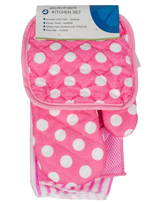 MICROFIBER Kitchen Set, 4kpl - Keittiötekstiilit - 10105623890 - 0