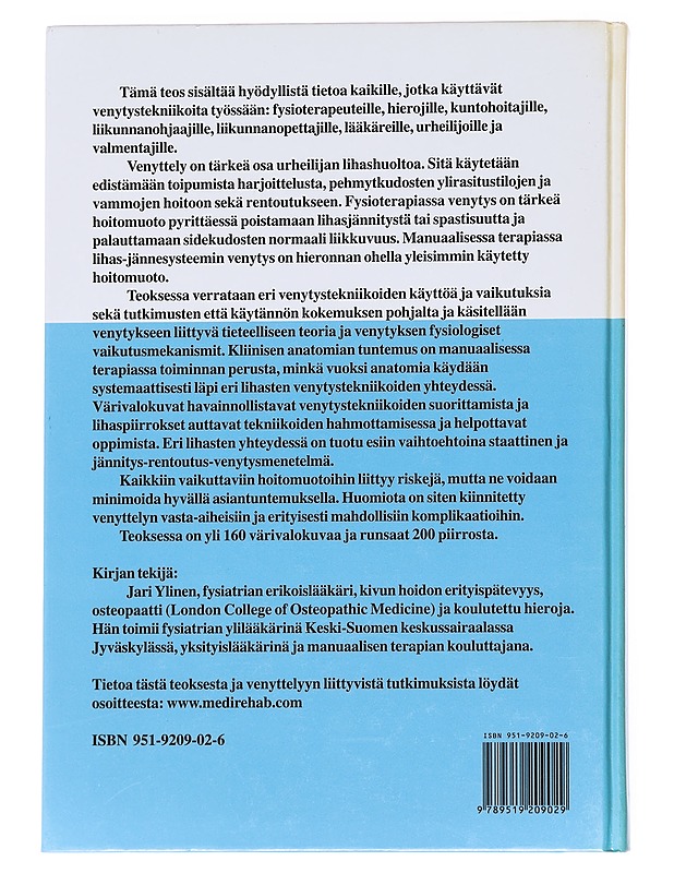 Venytystekniikat 1 : Manuaalinen terapia : Lihas-jännesysteemi - Ylinen, Jari - Tietokirjat ja oppaat - 10105623995 - 1