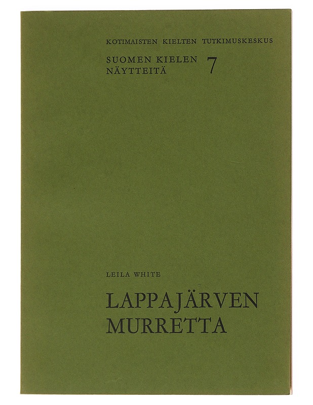 Lappajärven murretta - Leila White - Tietokirjat ja oppaat - 10105624016 - 0