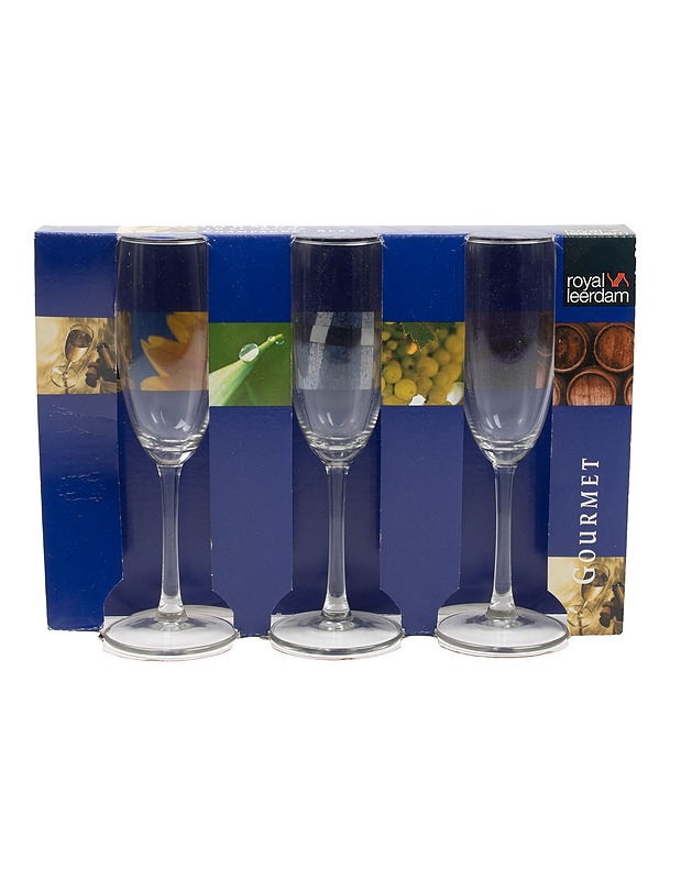 ROYAL LEERDAM Gourmet kuohuviinilasit, 3 kpl - Lasit - 10105624053 - 0