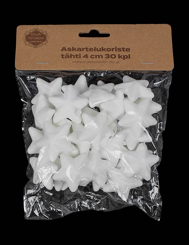 CRAFT askartelukoriste tähti, 30 kpl - 1 pussi - Askartelu - 10105624120 - 0