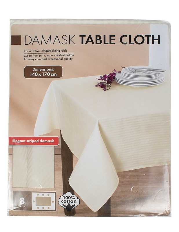 DAMASK pöytäliina, 140 x 170 cm - Pöytäliinat - 10105624122 - 0
