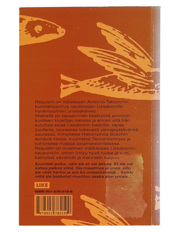 Requiem - Tabucchi, Antonio - Romaanit ja novellit - 10105624350 - 1