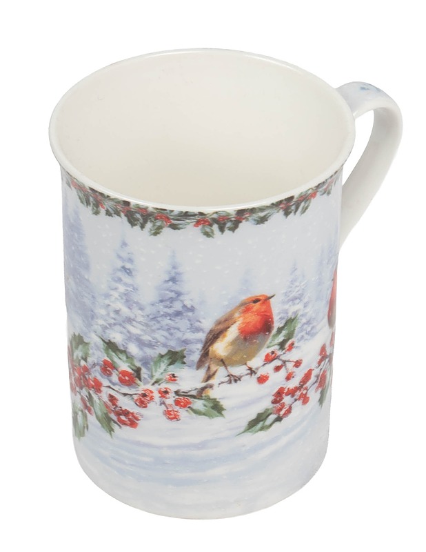 LEONARDO COLLECTION Christmas Robins -muki - Mukit ja kahvikupit - 10105624396 - 0