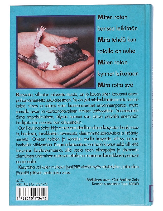 Kesyrotat / Hoito ja käyttäytyminen - Outi Pauliina Salo - Tietokirjat ja oppaat - 10105624429 - 1