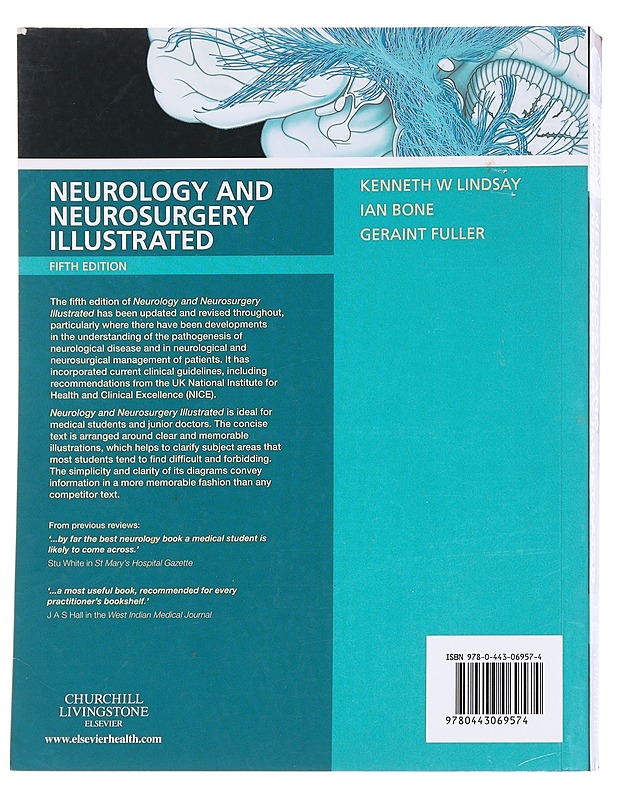 Neurology and neurosurgery illustrated , fifth edition . Kenneth W Lindsay, Ian Bone, Geraint Fuller - Tietokirjat - 10105624670 - 1