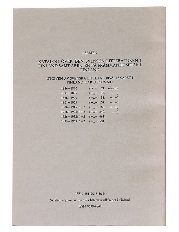 Kompletterande katalog över den svenska litteraturen i Finland 1939-1943 - Dolly Ölander & Sophie Wrede - Tietokirjat - 10105624671 - 1