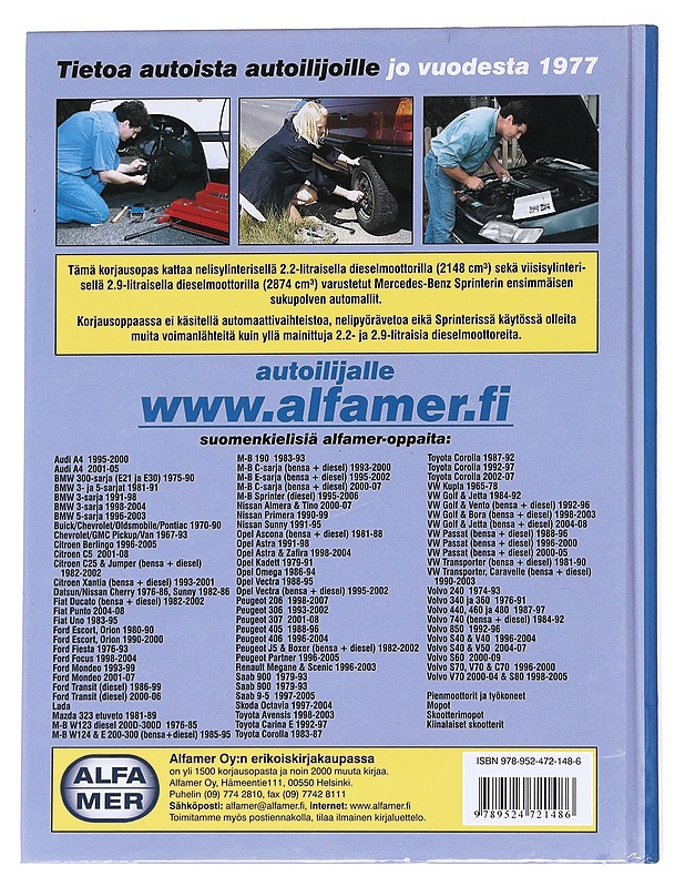 Mercedes-Benz Sprinter Diesel 1995-2006 / korjausopas - Gill, Peter T. - Tietokirjat ja oppaat - 10105624710 - 1