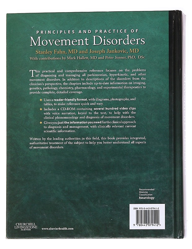 Principles and practice of movement disorders - Fahn, Stanley - Tietokirjat - 10105624724 - 1
