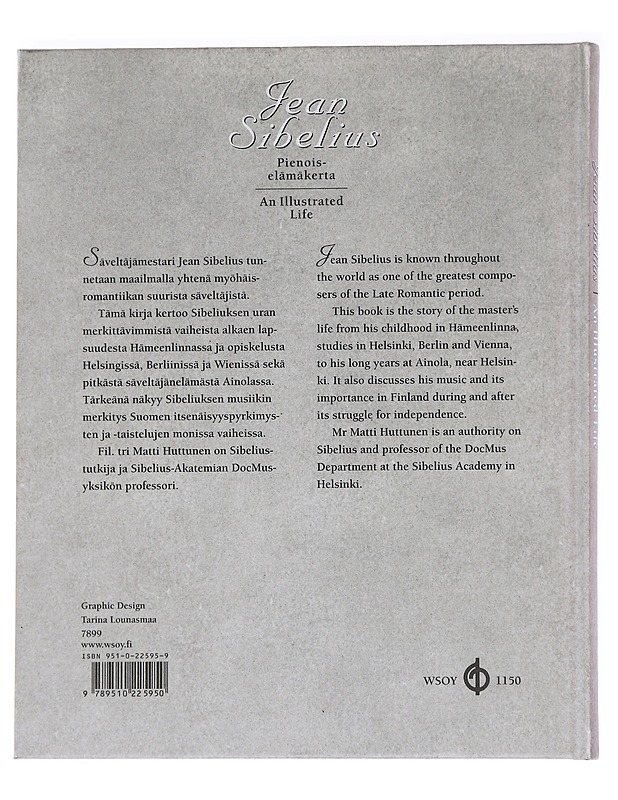 Jean Sibelius  - Huttunen, Matti - Elämäkerrat ja muistelmat - 10105624795 - 1