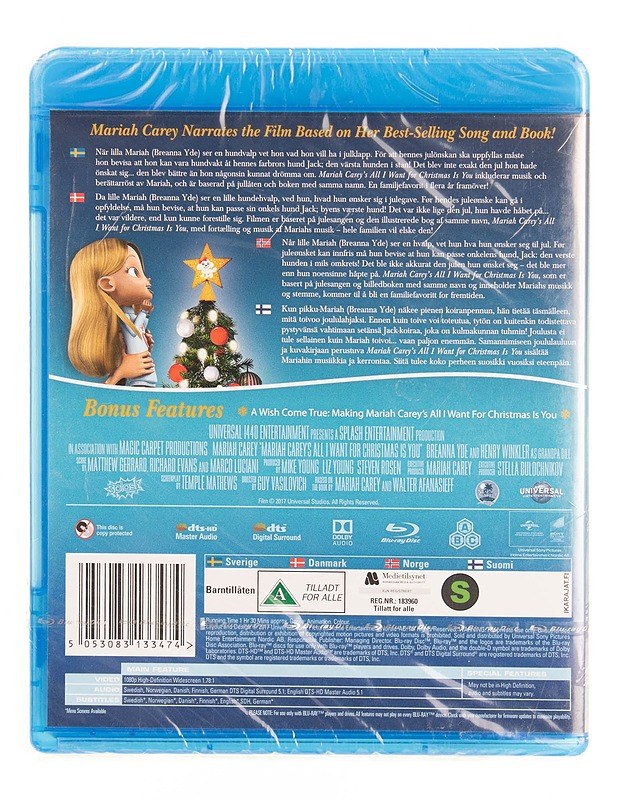Mariah Carey's All I Want for Christmas Is You - Blu-ray - Blu-ray-levyt - 10105624842 - 1