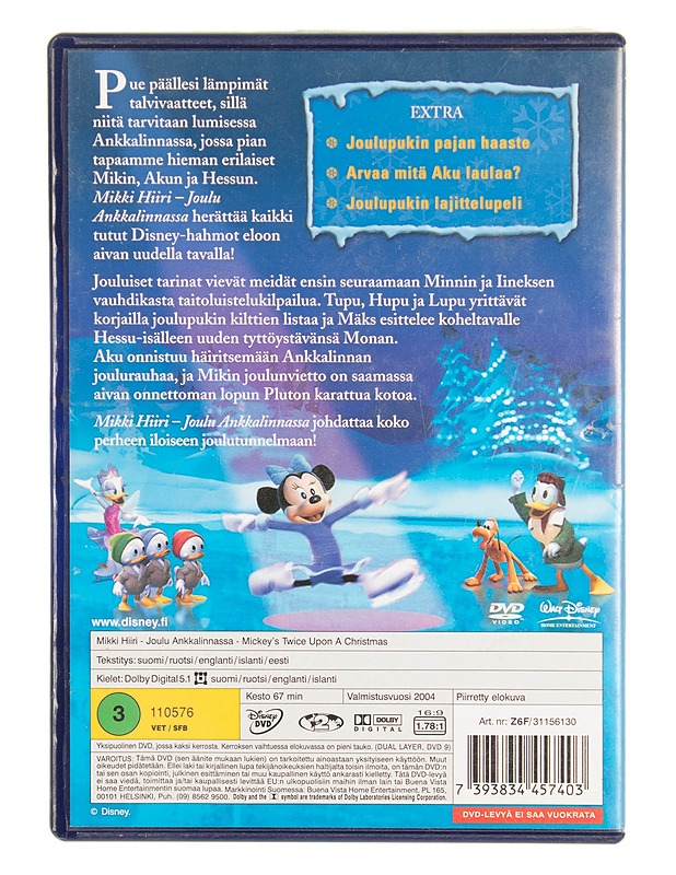 Mikki Hiiri Joulu Ankkalinnassa - DVD - DVD-elokuvat - 10105624871 - 1