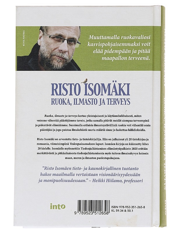 Ruoka, ilmasto ja terveys - Risto Isomäki - Tietokirjat ja oppaat - 10105624937 - 1