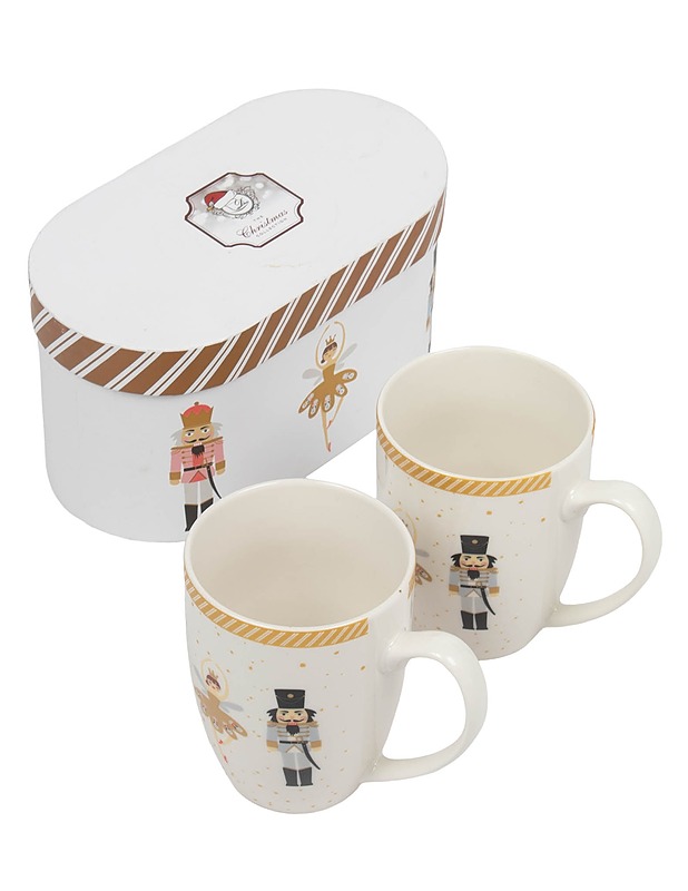 THE CHRISTMAS COLLECTION Nutcrackers & Ballerina -muki, 2 kpl - Joulutuotteet - 10105624943 - 0