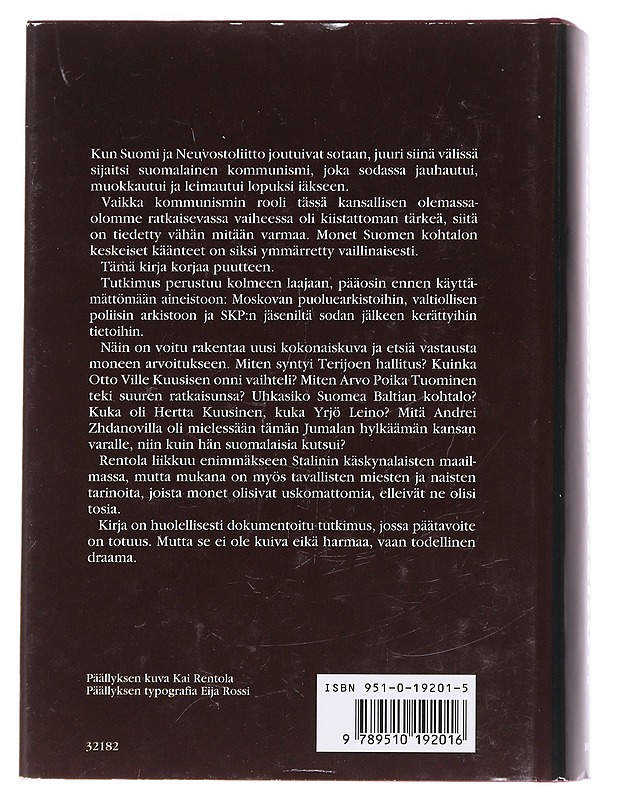 Kenen joukoissa seisot? - Kimmo Rentola - Historiakirjat - 10105624944 - 1