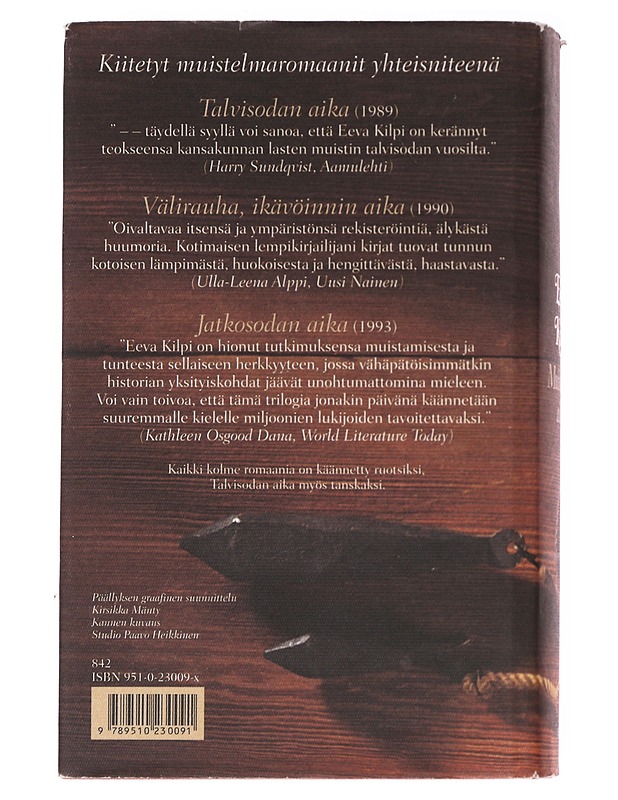Muistojen aika - Eeva Kilpi - Kaunokirjallisuus - 10105624993 - 1