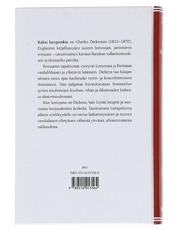 Kaksi kaupunkia - Dickens, Charles - Romaanit ja novellit - 10105624995 - 1
