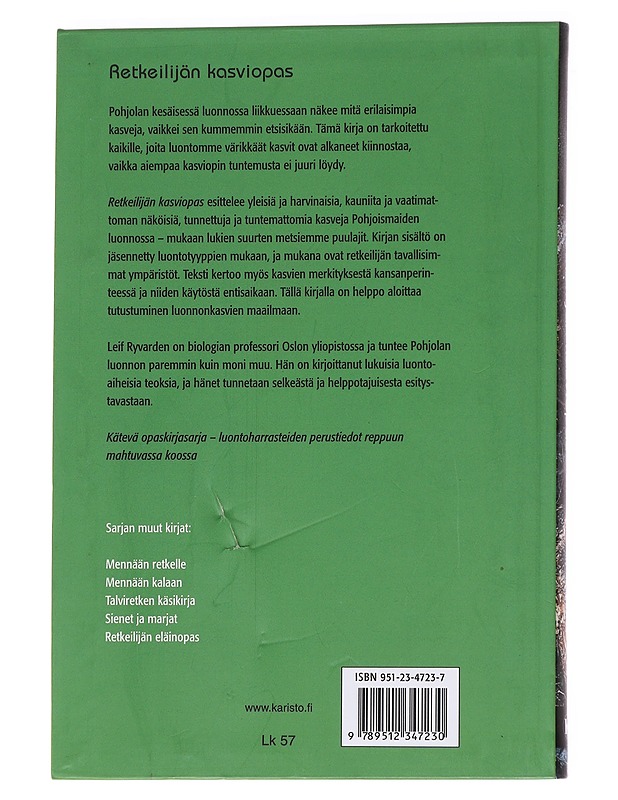 Retkeilijän kasviopas - Ryvarden, Leif - Tietokirjat ja oppaat - 10105625020 - 1