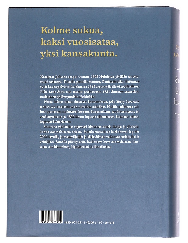 Suomalainen historia / kolmen suvun elämää keisariajalta 2000-luvulle - Perttu Immonen - Tietokirjat - 10105625075 - 1