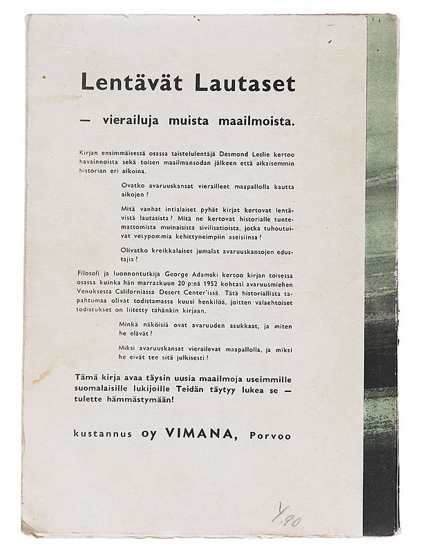 Lentävät lautaset - onko niitä? II - Desmond Leslie, George Adamski  - Tietokirjat - 10105625104 - 1