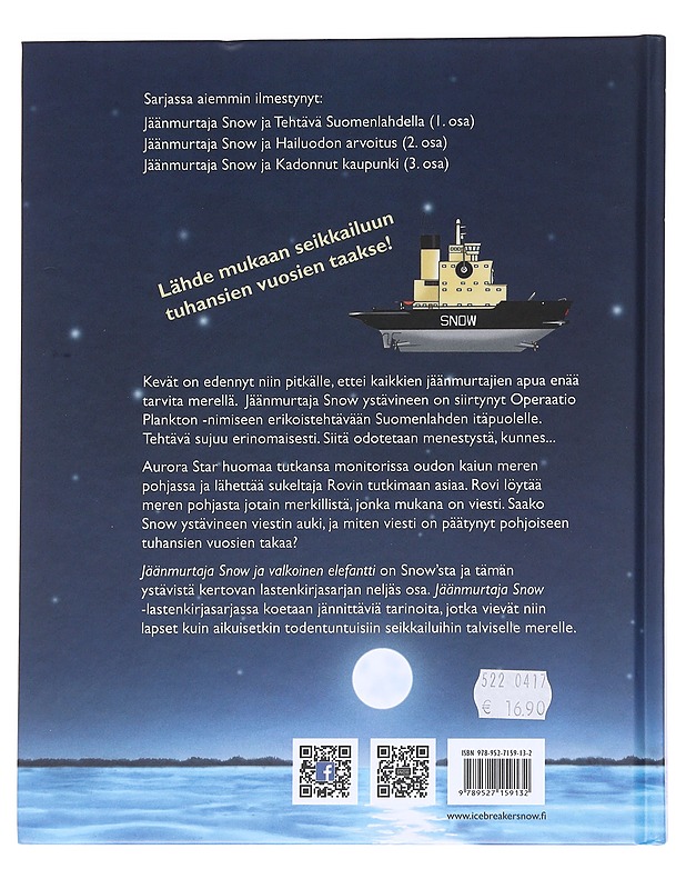 Jäänmurtaja Snow ja valkoinen elefantti - Teemu Leppälä - Lastenkirjat - 10105625141 - 1